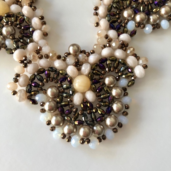 Beaded & Silk Woven Cord Necklace by Rush Denis & Charles - Picture 8 of 11